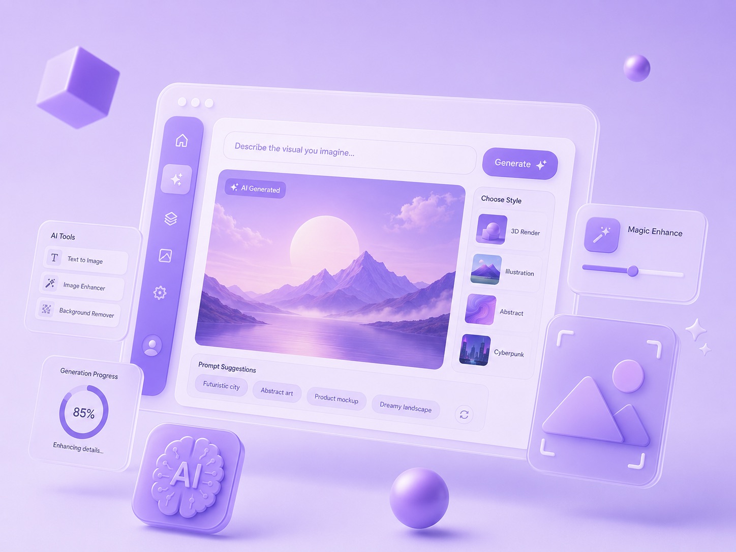 AI-powered visuals service preview